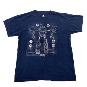 Power Rangers Robot Graphic Tee Thrifted Vintage Style Size M